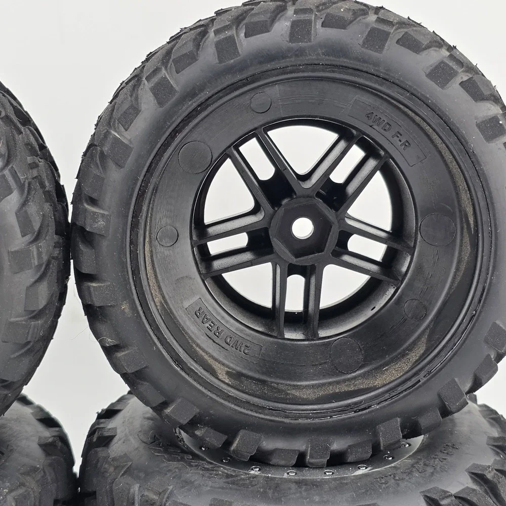 4x Traxxas Slash 4x4 Spec 1/10 Short Course Truck Tires on 12mm Hex Wheels
